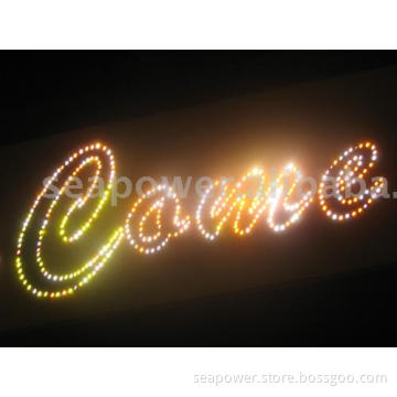 Optic fiber letters